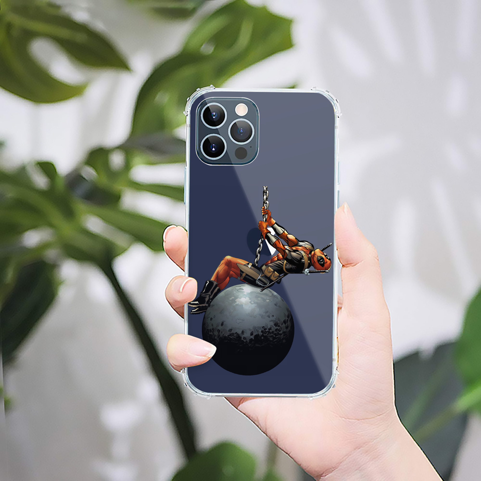 （画像用） Deadpool デッドプール 【iPhone 12シリーズ対応】透明スマホケース（クリアソフトケース）